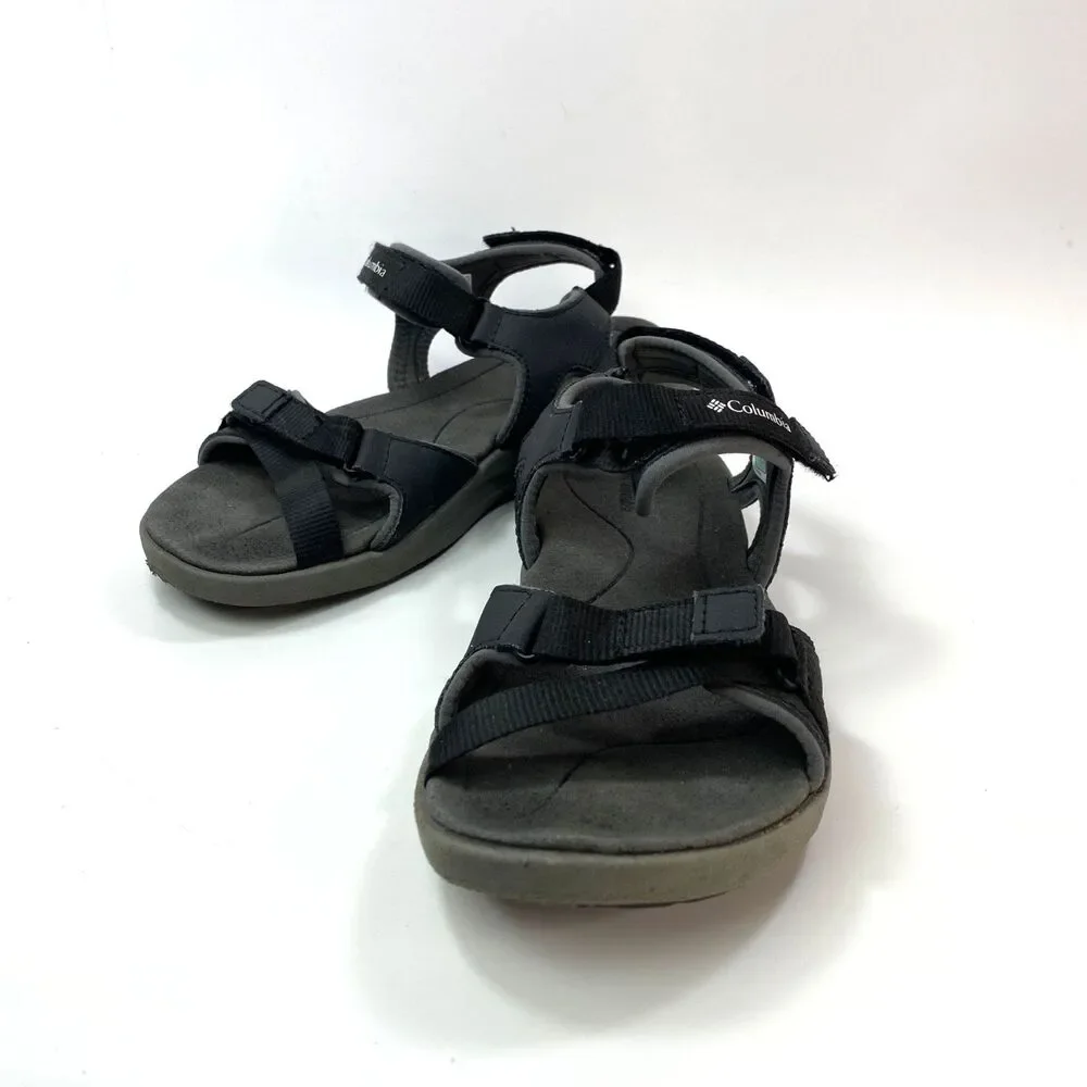 Woman Youth Black Columbia Techsun Sandals Size 5 Double Strap Cushioned Outdoor